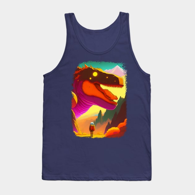 Dinosaurs and astronauts Tank Top by Mulyadi Walet